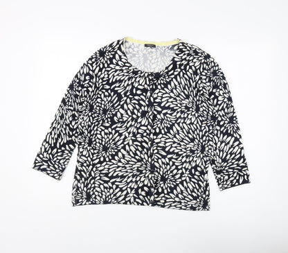 Womens UK Size M Precis Black Cardigan Jumper