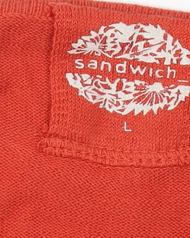 Womens UK Size L Sandwich Red Cardigan Jumper