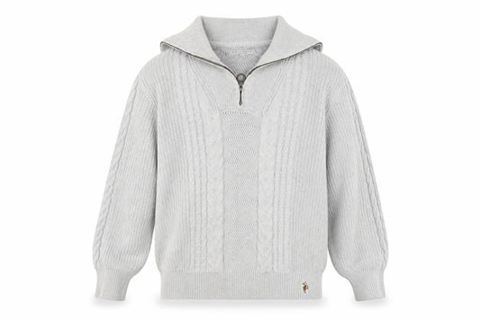 Womens UK Size 10 U.S. Polo Assn. Grey Full Zip Jumper
