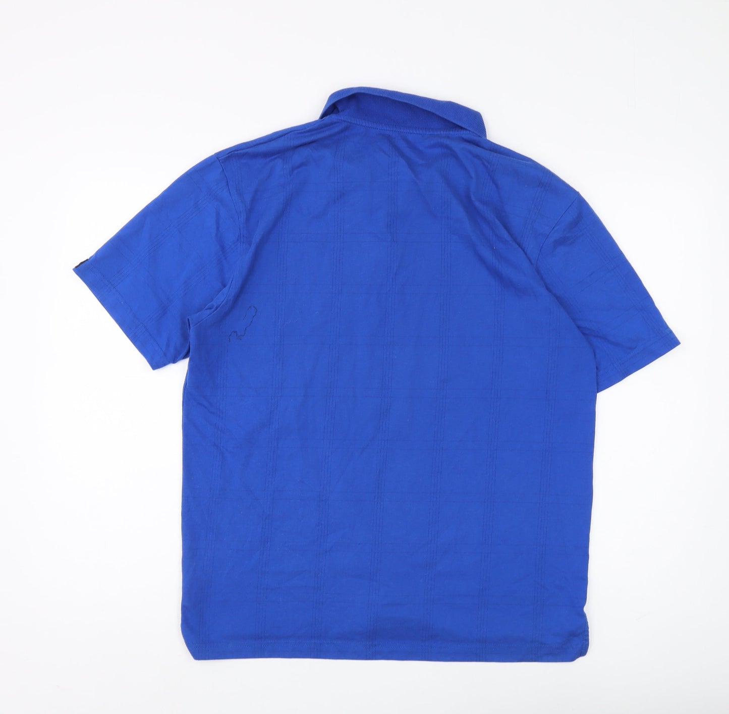 Dunlop Men's Blue Polo Shirt L, Short Sleeve Classic