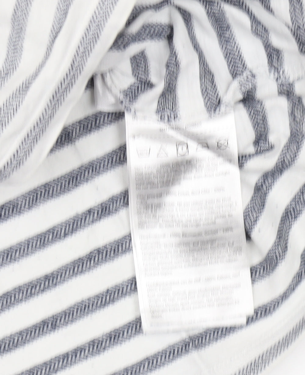 Regatta Men's Grey Striped V-Neck T-Shirt, Size L