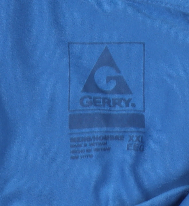 Gerry Men's Blue 2XL Short Sleeve Polo