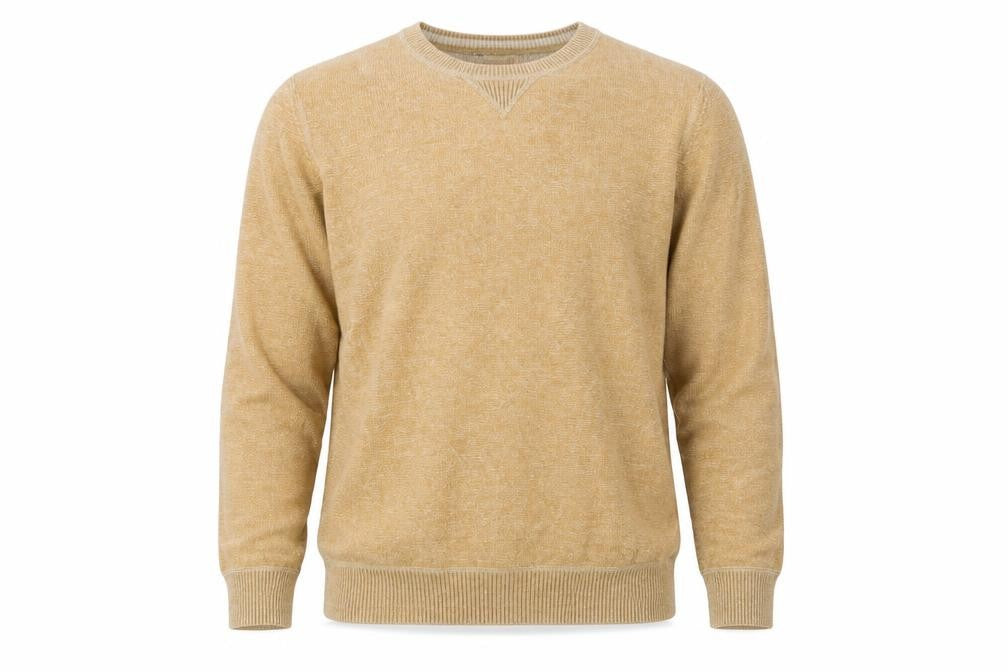 Mens UK Size S Marks and Spencer Beige Pullover Jumper