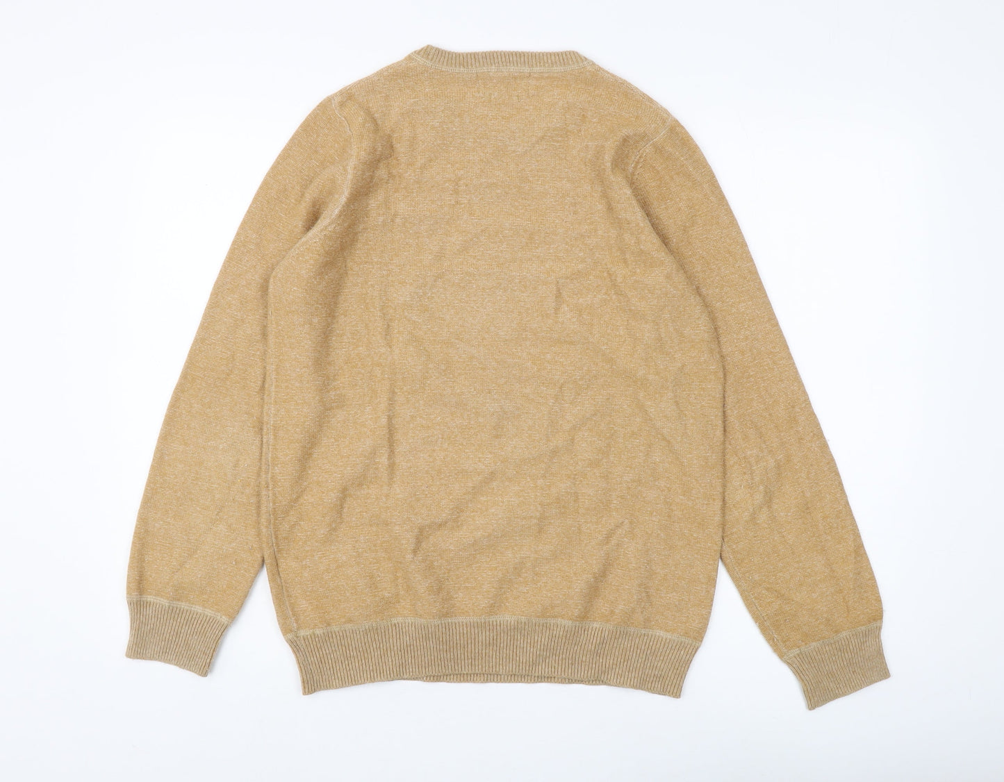 Marks & Spencer Men's Beige Pullover Jumper, Small
