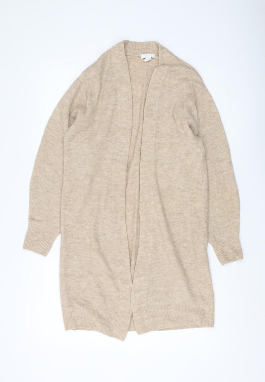 Womens UK Size XS H&M Beige Cardigan Jumper