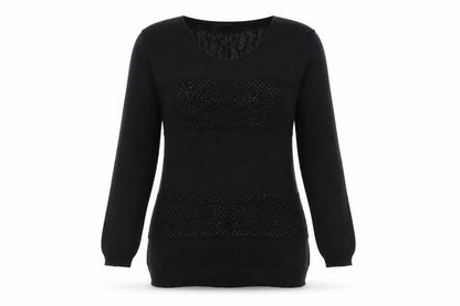 Womens UK Size 10 Marks and Spencer Black Pullover Jumper