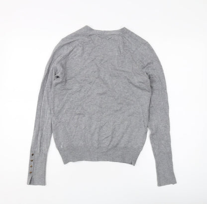 Womens UK Size 12 Zara Grey Cardigan Jumper