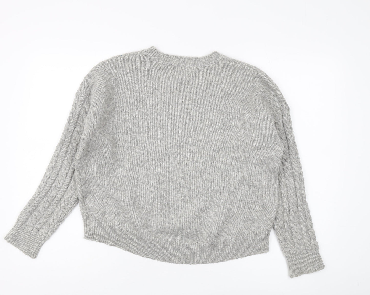 Womens UK Size 8 Marks and Spencer Grey Pullover Jumper