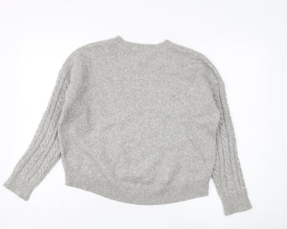 Womens UK Size 8 Marks and Spencer Grey Pullover Jumper