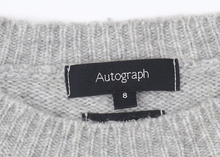 Womens UK Size 8 Marks and Spencer Grey Pullover Jumper