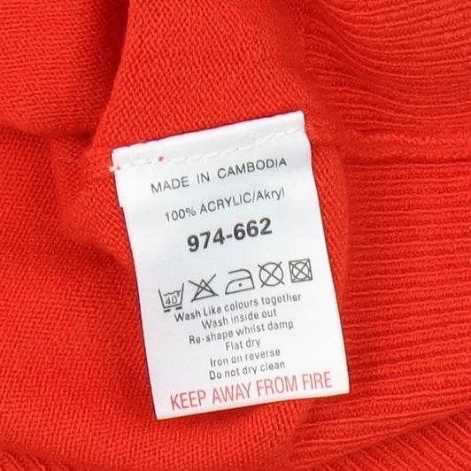 Womens UK Size 14 NEXT Red Cardigan Jumper