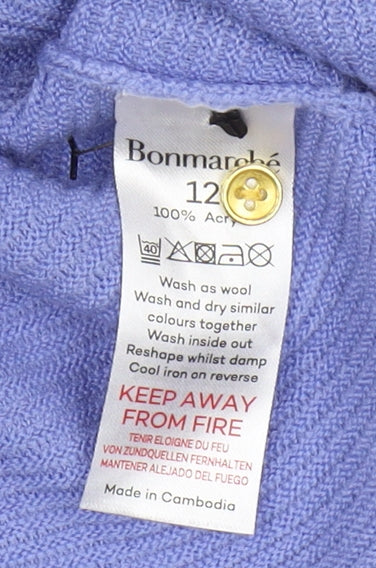 Womens UK Size 12 Bonmarché Purple Jumper Jumper