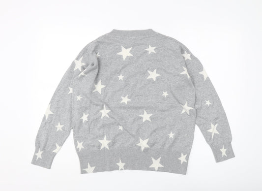 Womens UK Size M Marks and Spencer Grey Pullover Jumper