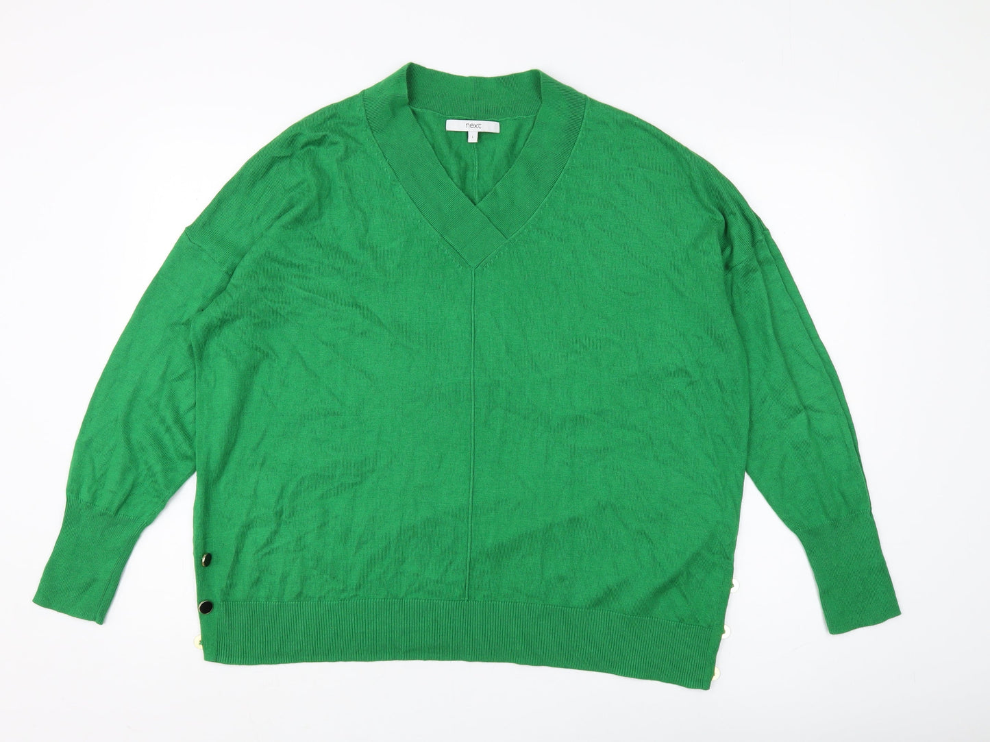 Womens UK Size L NEXT Green Pullover Jumper