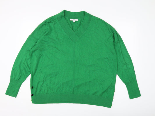 Womens UK Size L NEXT Green Pullover Jumper
