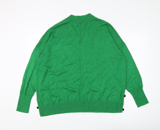 Womens UK Size L NEXT Green Pullover Jumper