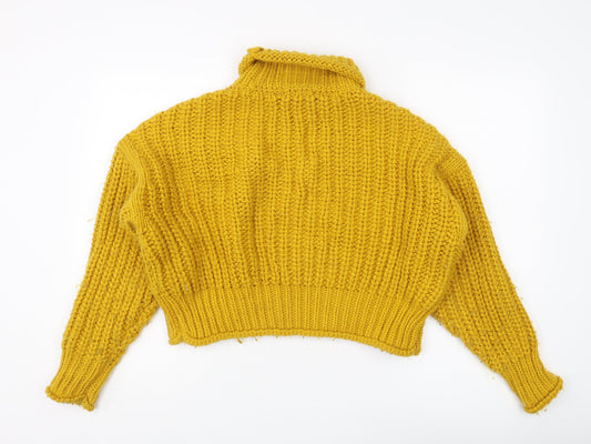 Womens UK Size S H&M Yellow Pullover Jumper