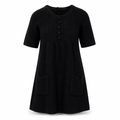 H&M Women's Black Knit Dress Size 6 Casual