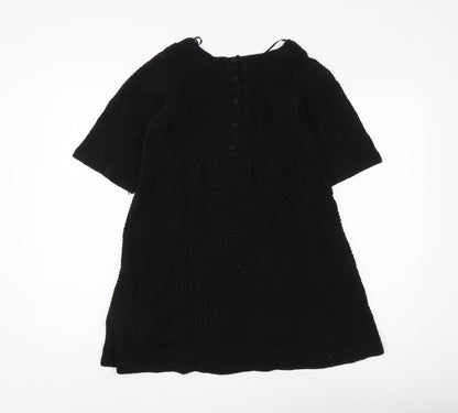 H&M Women's Black Knit Dress Size 6 Casual