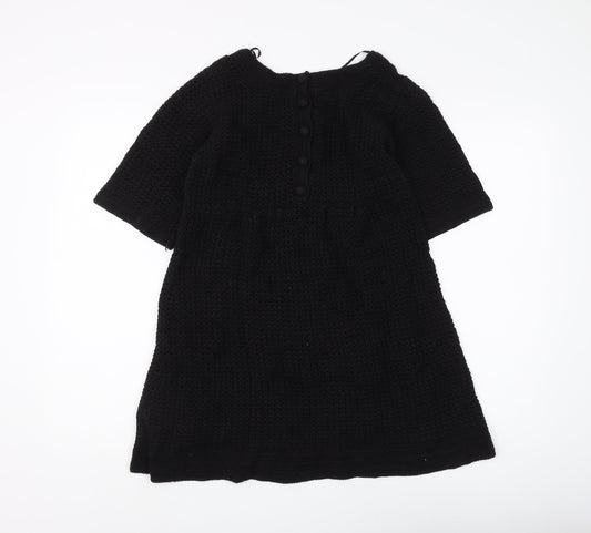 H&M Women's Black Knit Dress Size 6 Casual