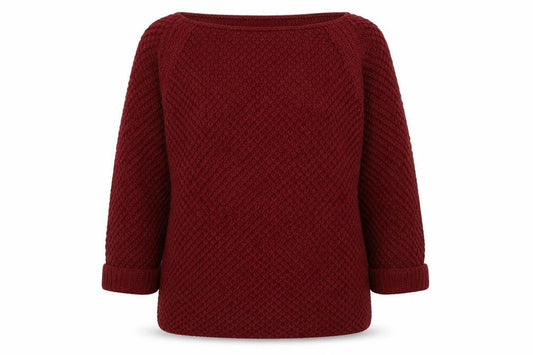 Womens UK Size 12 Miso Red Pullover Jumper