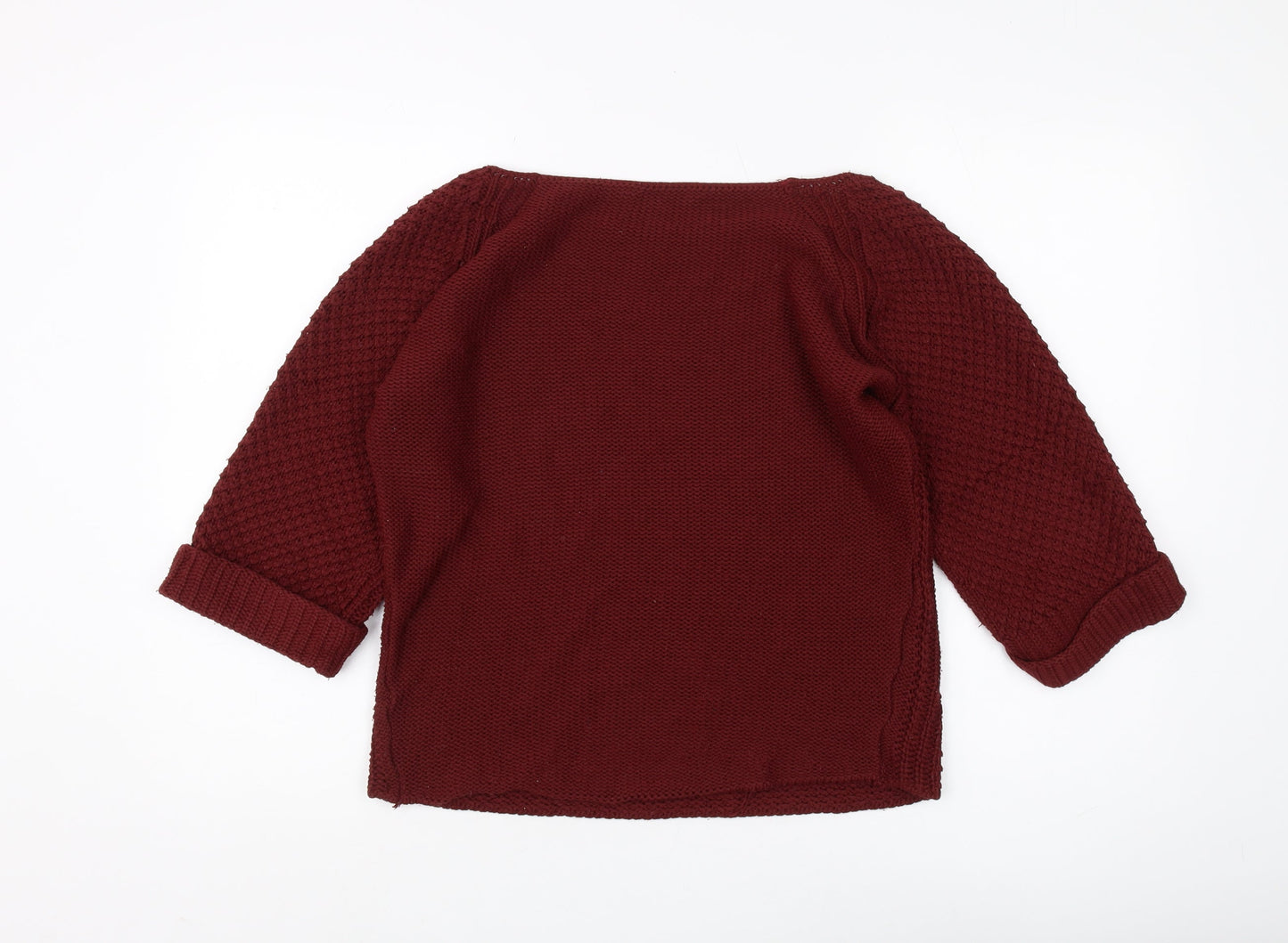 Womens UK Size 12 Miso Red Pullover Jumper