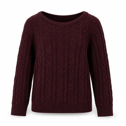 H&M Women's Purple XS Cable Knit Pullover Jumper
