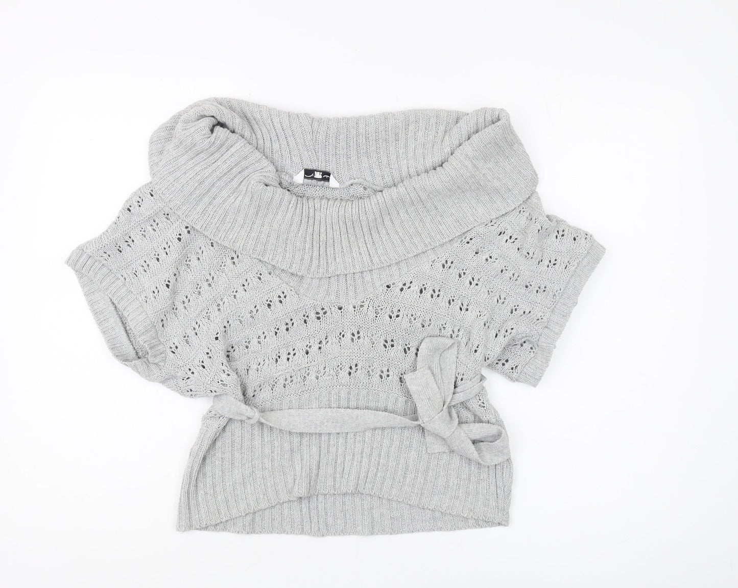 Womens UK Size M New Look Grey Pullover Jumper