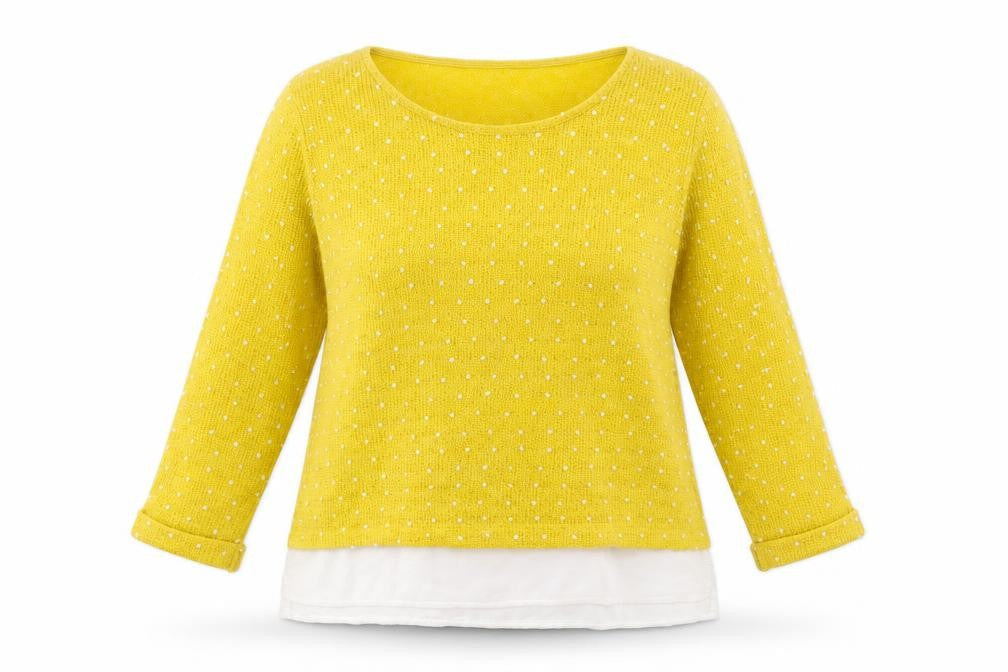 Womens UK Size 12 Stella Yellow Pullover Jumper