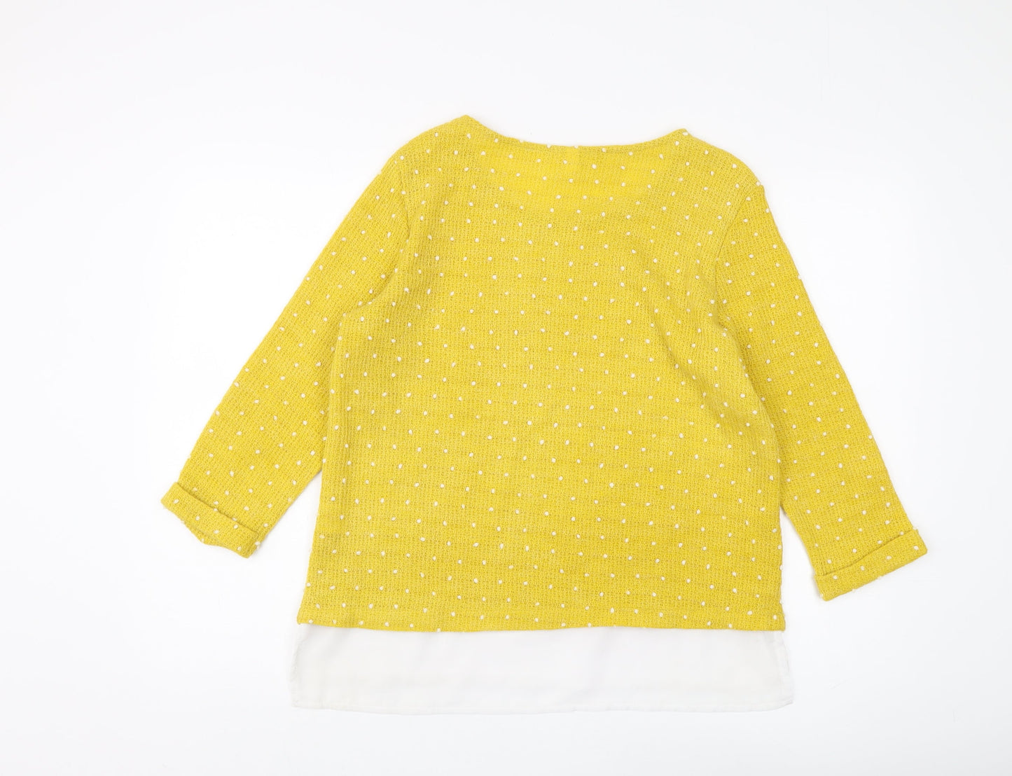 Womens UK Size 12 Stella Yellow Pullover Jumper