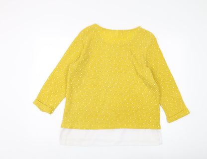 Womens UK Size 12 Stella Yellow Pullover Jumper