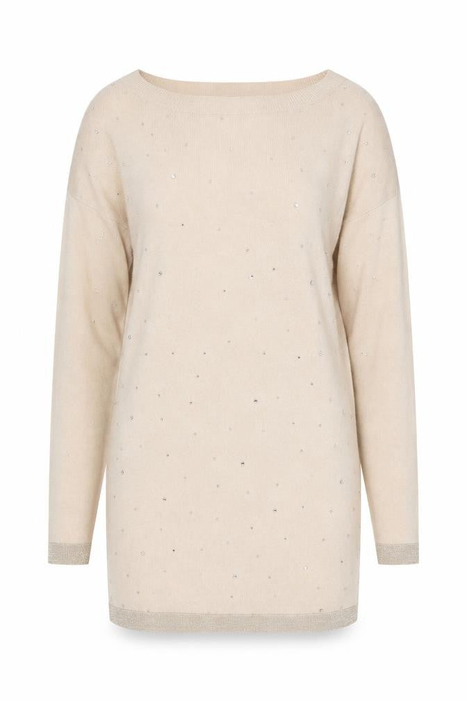 Womens UK Size XS Oasis Beige Pullover Jumper