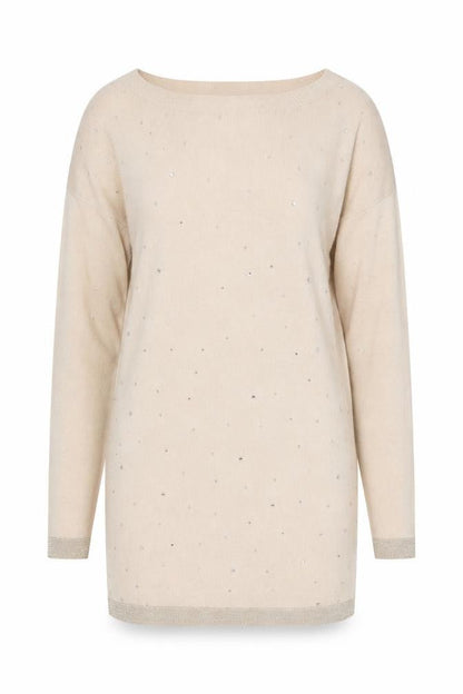 Womens UK Size XS Oasis Beige Pullover Jumper