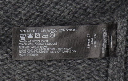 Womens UK Size 14 Debenhams Grey Cardigan Jumper