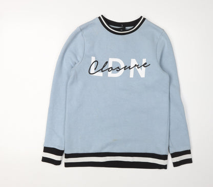 Closure London Women's Blue Crew Neck Sweatshirt Size 8