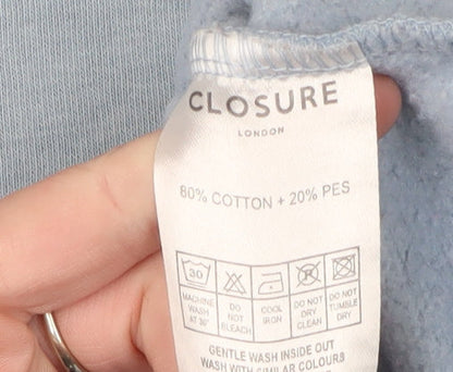 Closure London Women's Blue Crew Neck Sweatshirt Size 8
