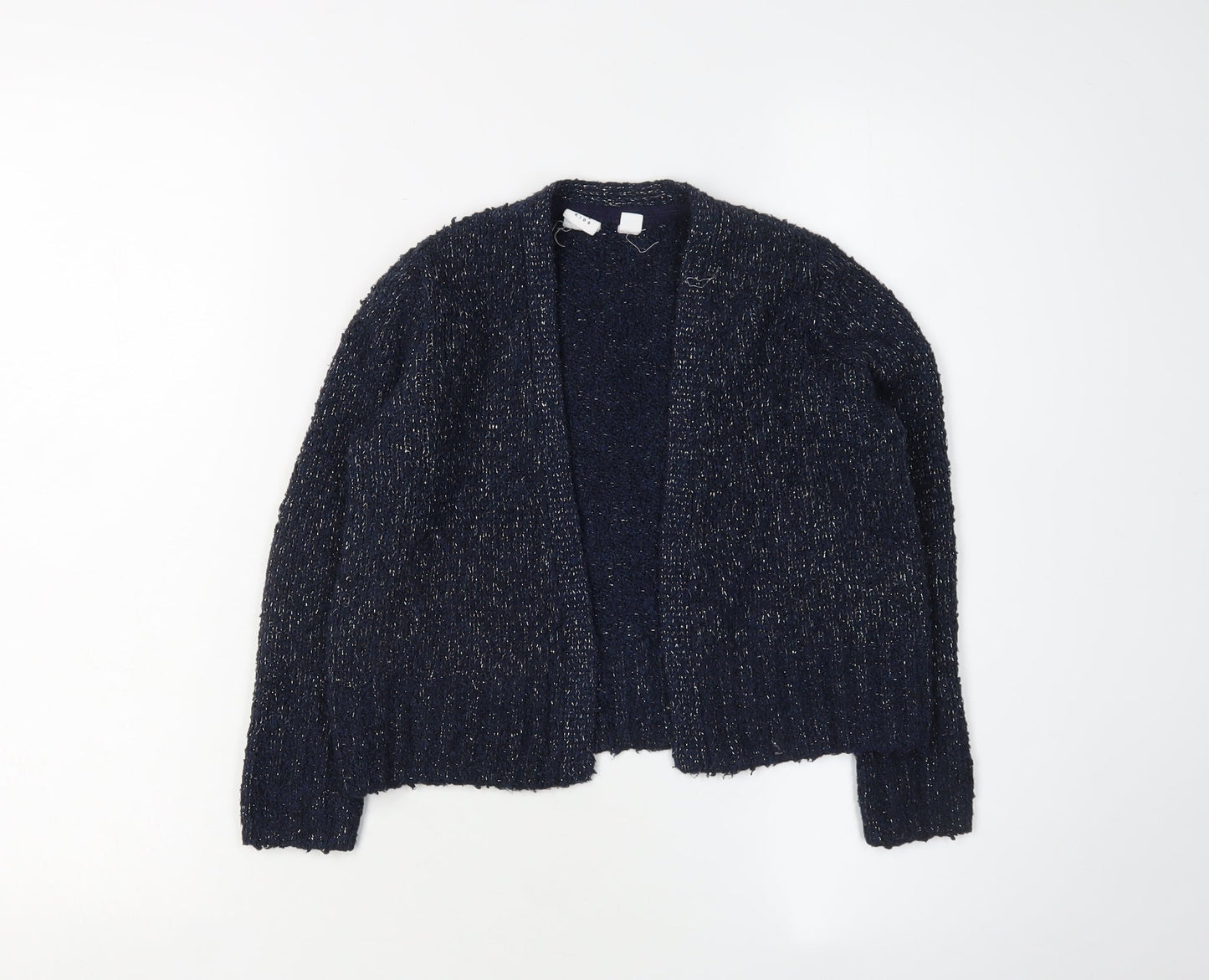 GAP Girls' Blue Cardigan 6-7 Years Open Knit Sweater