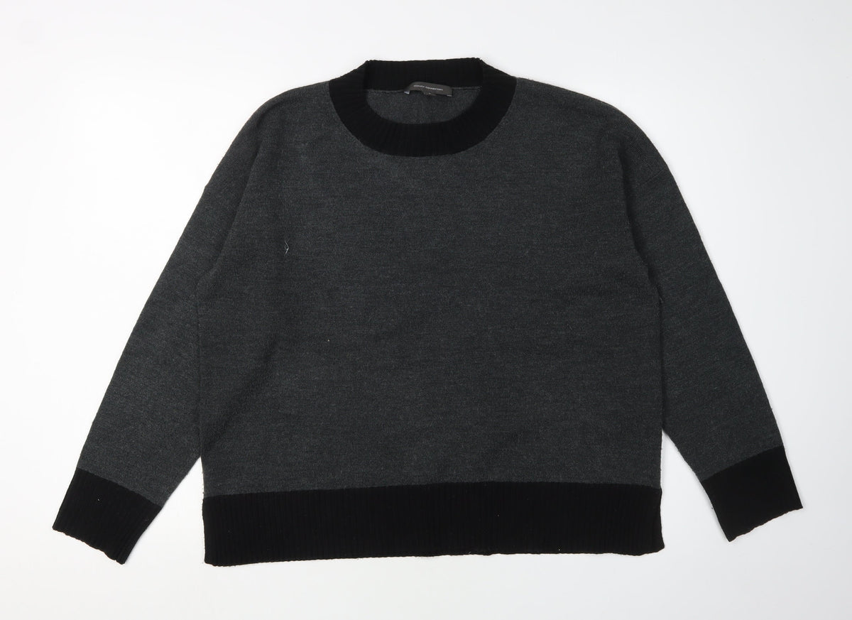 Womens UK Size L French Connection Grey Pullover Jumper