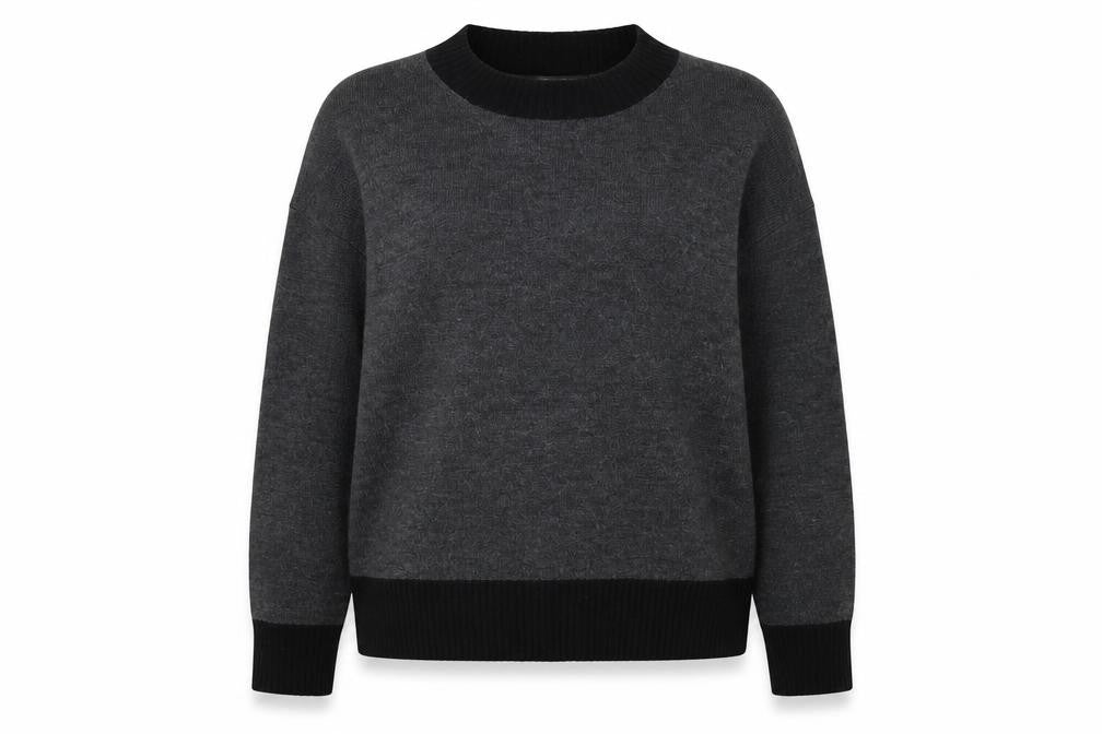 Womens UK Size L French Connection Grey Pullover Jumper
