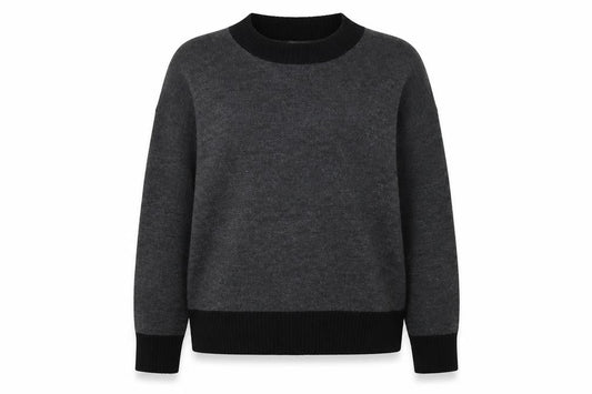 Front view of French Connection Women's Grey jumper L