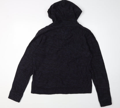 SoulCal & Co Men's Black L Hooded Henley Jumper