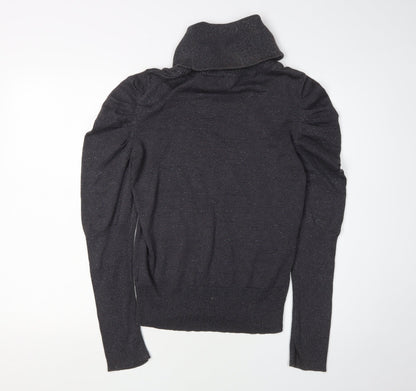 Womens UK Size M Firetrap Black Pullover Jumper
