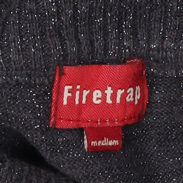 Womens UK Size M Firetrap Black Pullover Jumper