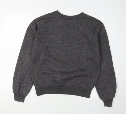 NASA Unisex Grey Logo Graphic Sweatshirt, Size 8, Pullover
