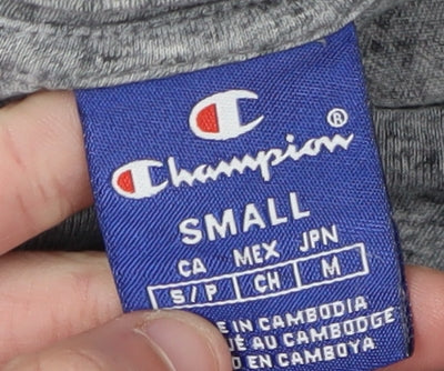 Mens UK Size S Champion Grey  T-Shirt