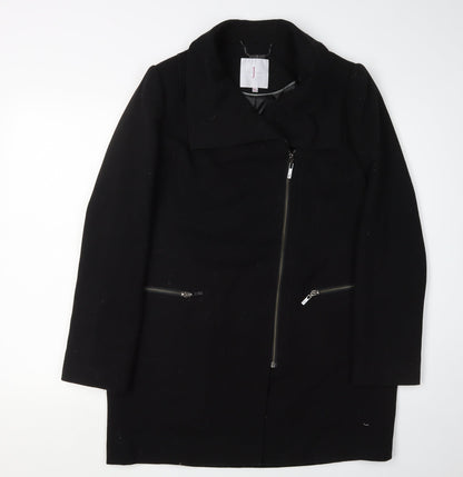 Womens UK Size 12 Jasper Conran Black Motorcycle Jacket