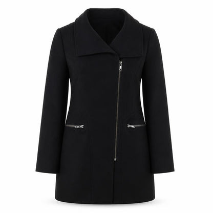 Womens UK Size 12 Jasper Conran Black Motorcycle Jacket