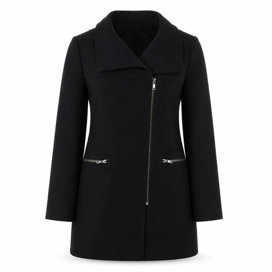 Womens UK Size 12 Jasper Conran Black Motorcycle Jacket