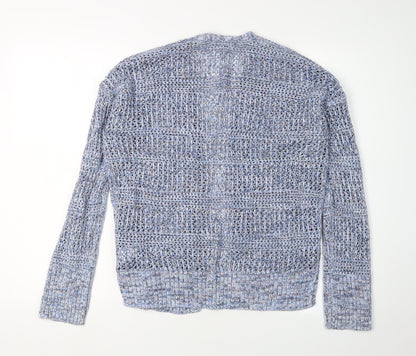 GAP Women's Blue Knit Open-Knit Cardigan M