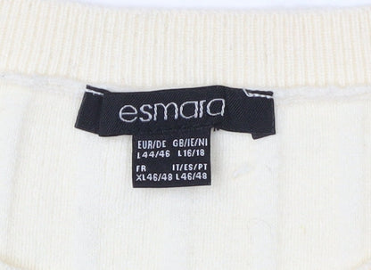 Esmara Women's Striped Jumper Dress Ivory 16